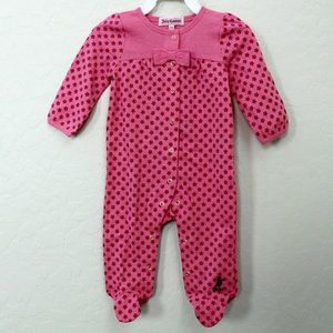 Juicy Couture Long Sleeve Floral Footie Bodysuit